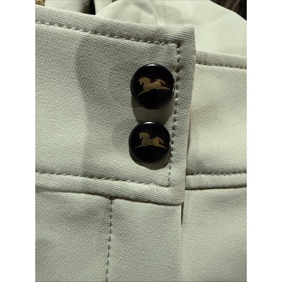 RJ Classic English Riding Pants Gulf Knee Patch Breeches Sand Tan Sz 32 New - Picture 8 of 11